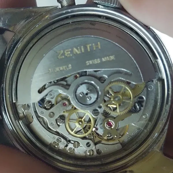 Zenith El Primero · ο μηχανισμός μετά τον καθαρισμό